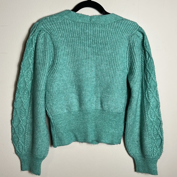 Worthington Green Chunky Crop Sweater size L - Picture 12 of 15